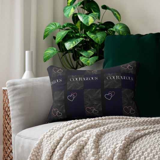 Courageos Spun Polyester Lumbar Pillow-VMA Specialties Boutique