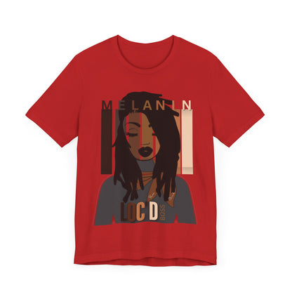 Melanin Loc'd Jersey Short Sleeve Tee