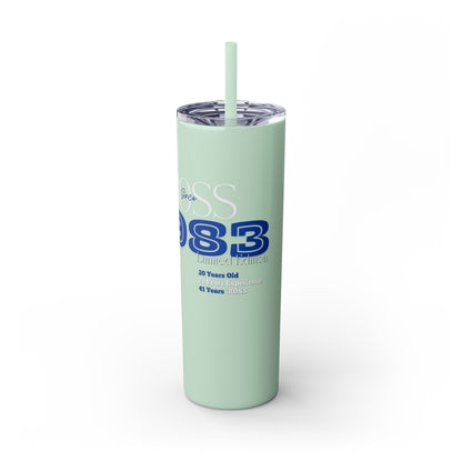 1983 Born Skinny Tumbler with Straw, 20oz