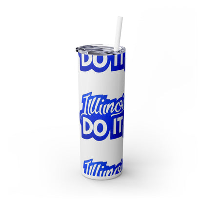 Skinny Tumbler Sorority Pride Illinois Sisters 20oz with Straw
