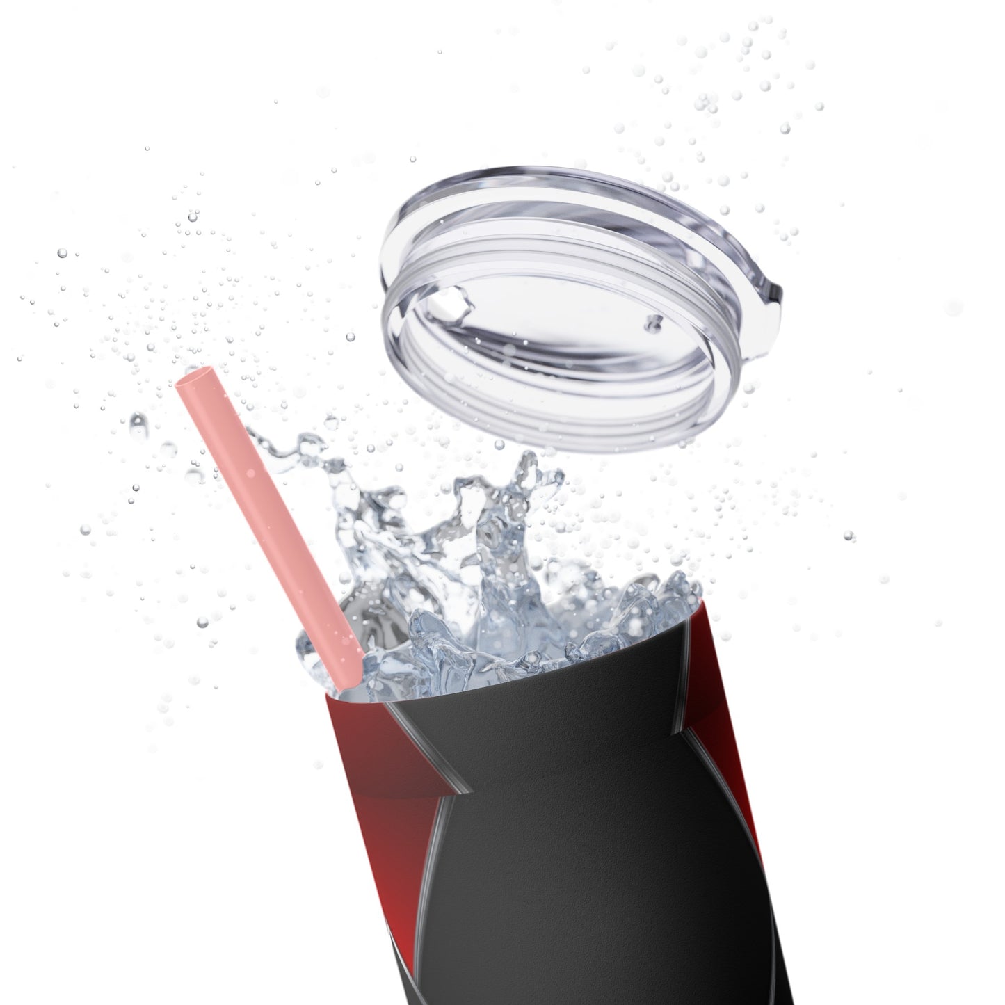 DANGER Skinny Tumbler with Straw, 20oz