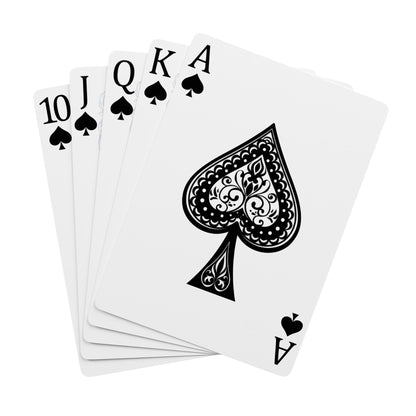 Playing Cards - Custom Zeta Deck with Royal Blue and White Design