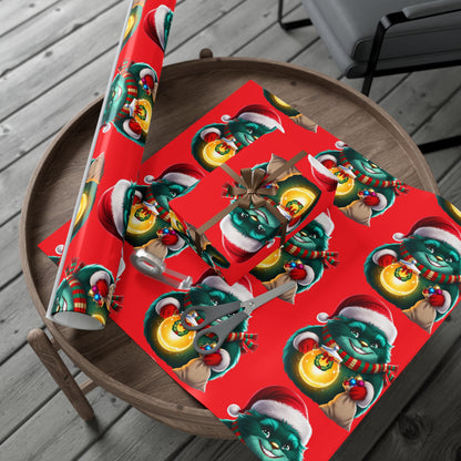Wrapping Papers, Festive Wizzle Claus Holiday Gift Wrap, Christmas Wrapping Sheets, Winter Magical Gift Wrap, Holiday Cheer