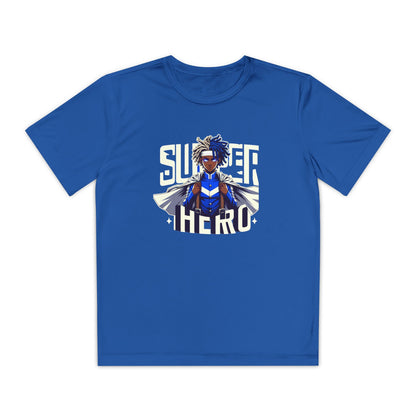 Youth Superhero Competitor Tee, Kid's T-Shirt, Summer Vibes Shirt, Birthday Gift, Superhero Fan Apparel, Fun Summer Outfit