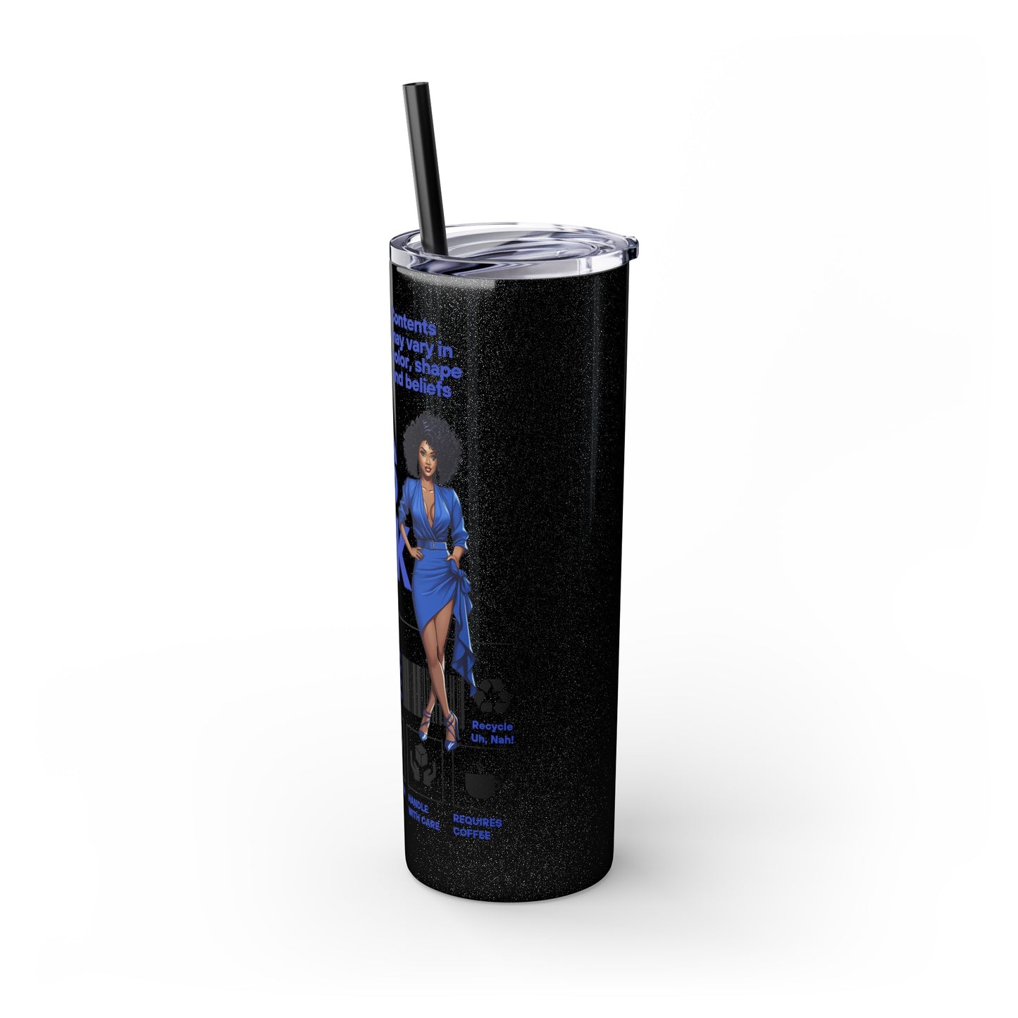 Boss Chick Skinny Tumbler with Straw, 20oz