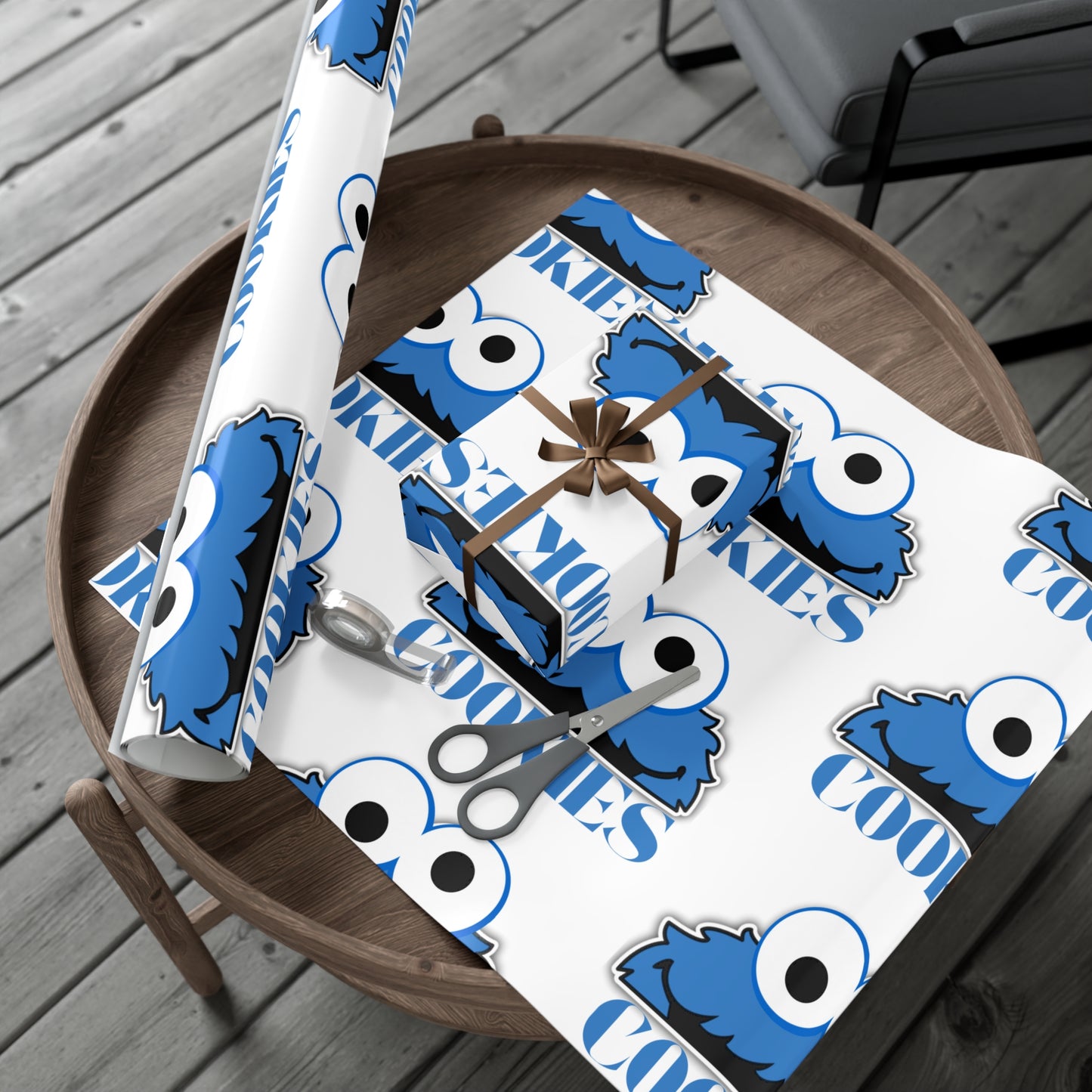 Gift Wrap Papers-Cookie Monster Inspired