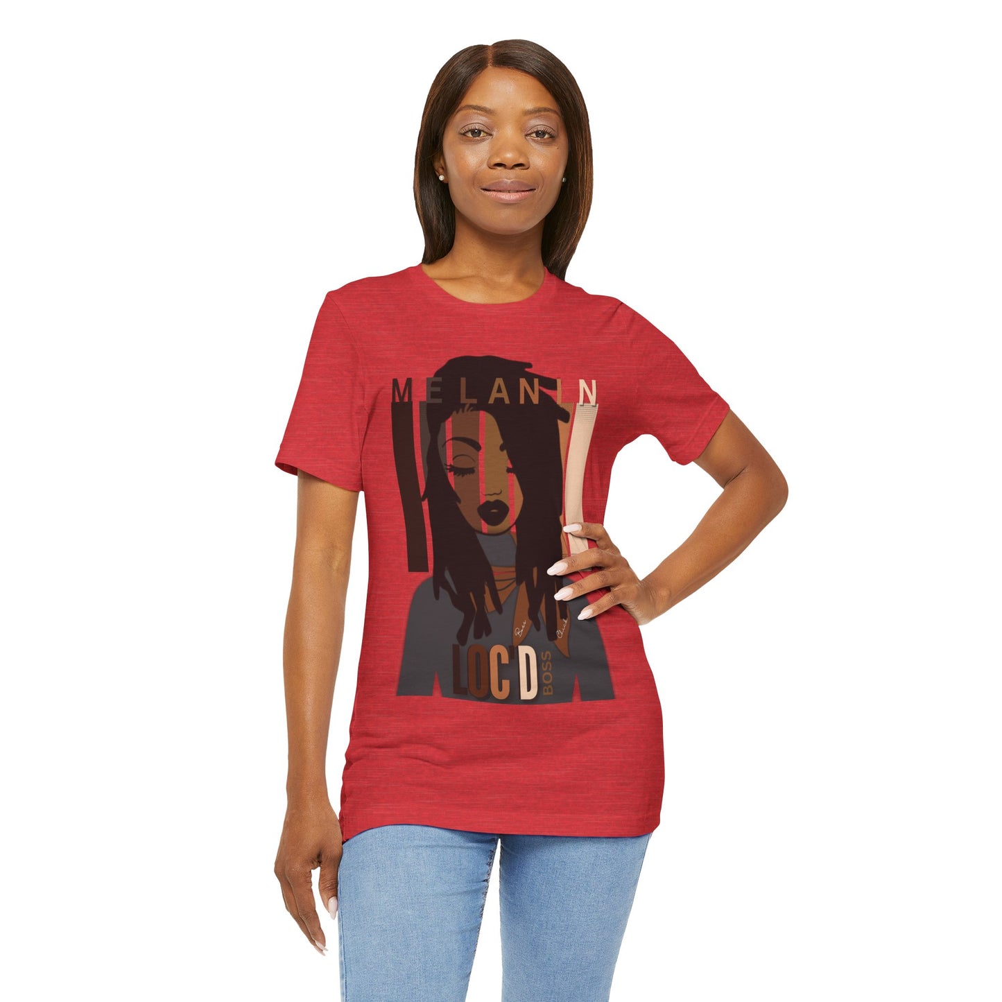 Melanin Loc'd Jersey Short Sleeve Tee