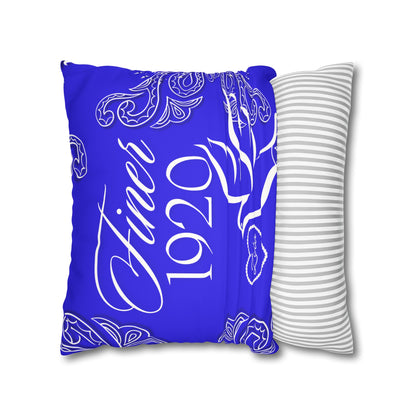 FinerWomanhood 1920 Faux Suede Square Pillowcase