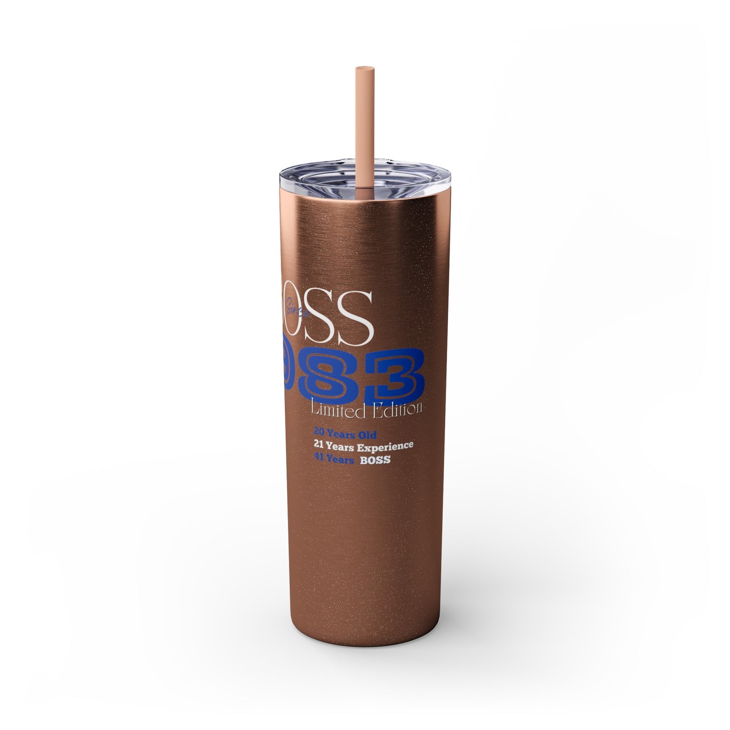 1983 Born Skinny Tumbler with Straw, 20oz