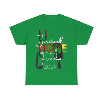 Juneteenth Hope & Freedom Unisex Heavy Cotton Tee