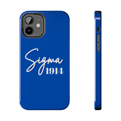 Phone Case -Sigma 1914 Fraternity White & Royal Blue