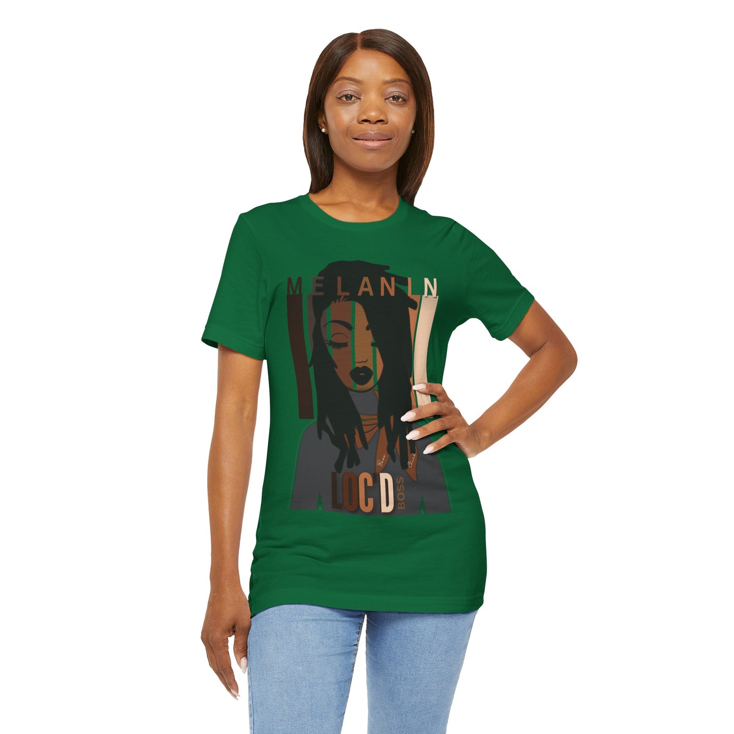 Melanin Loc'd Jersey Short Sleeve Tee