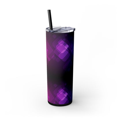 Purple Haze Skinny Tumbler with Straw, 20oz