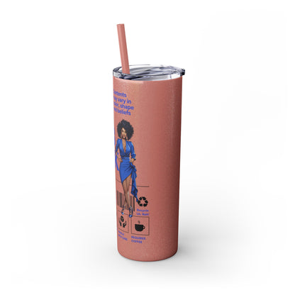 Boss Chick Skinny Tumbler with Straw, 20oz