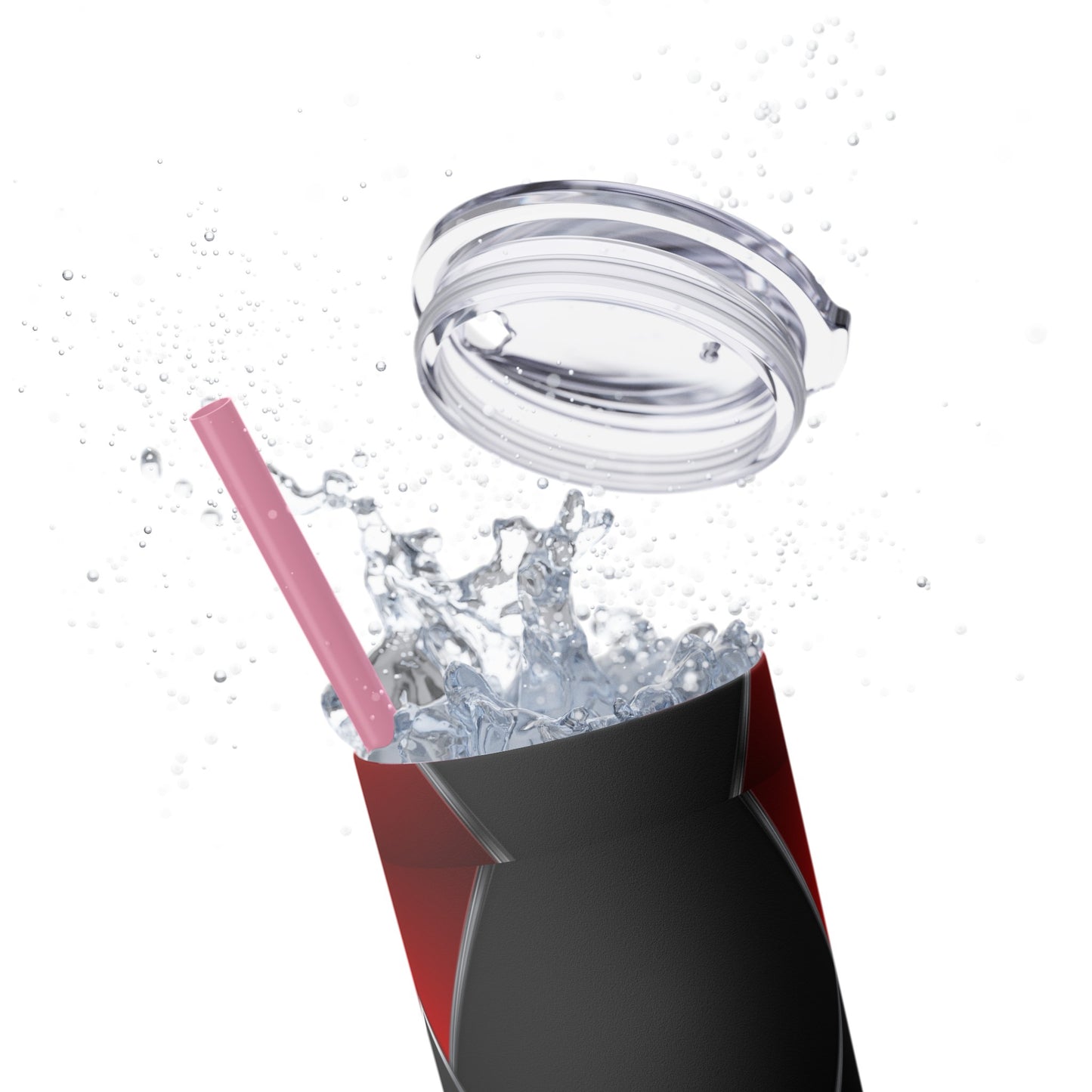 DANGER Skinny Tumbler with Straw, 20oz