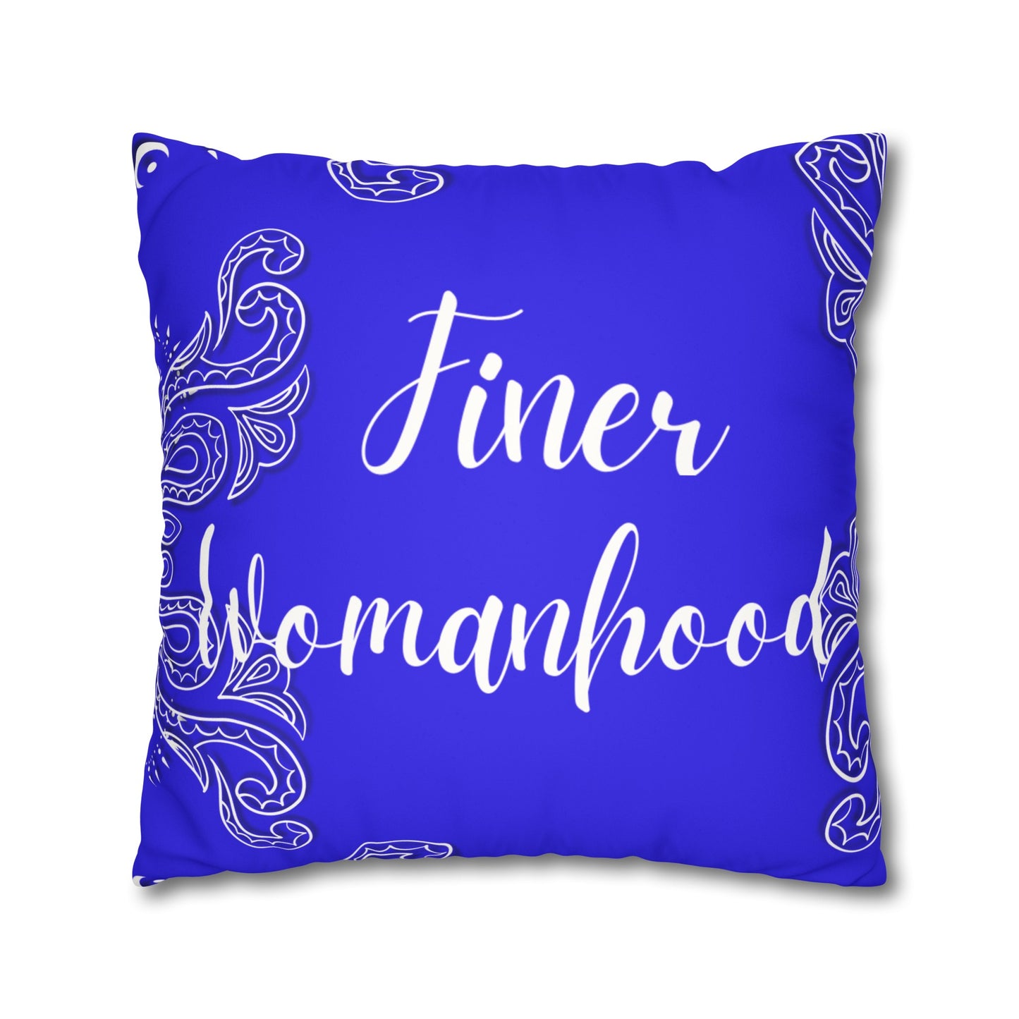 FinerWomanhood 1920 Faux Suede Square Pillowcase