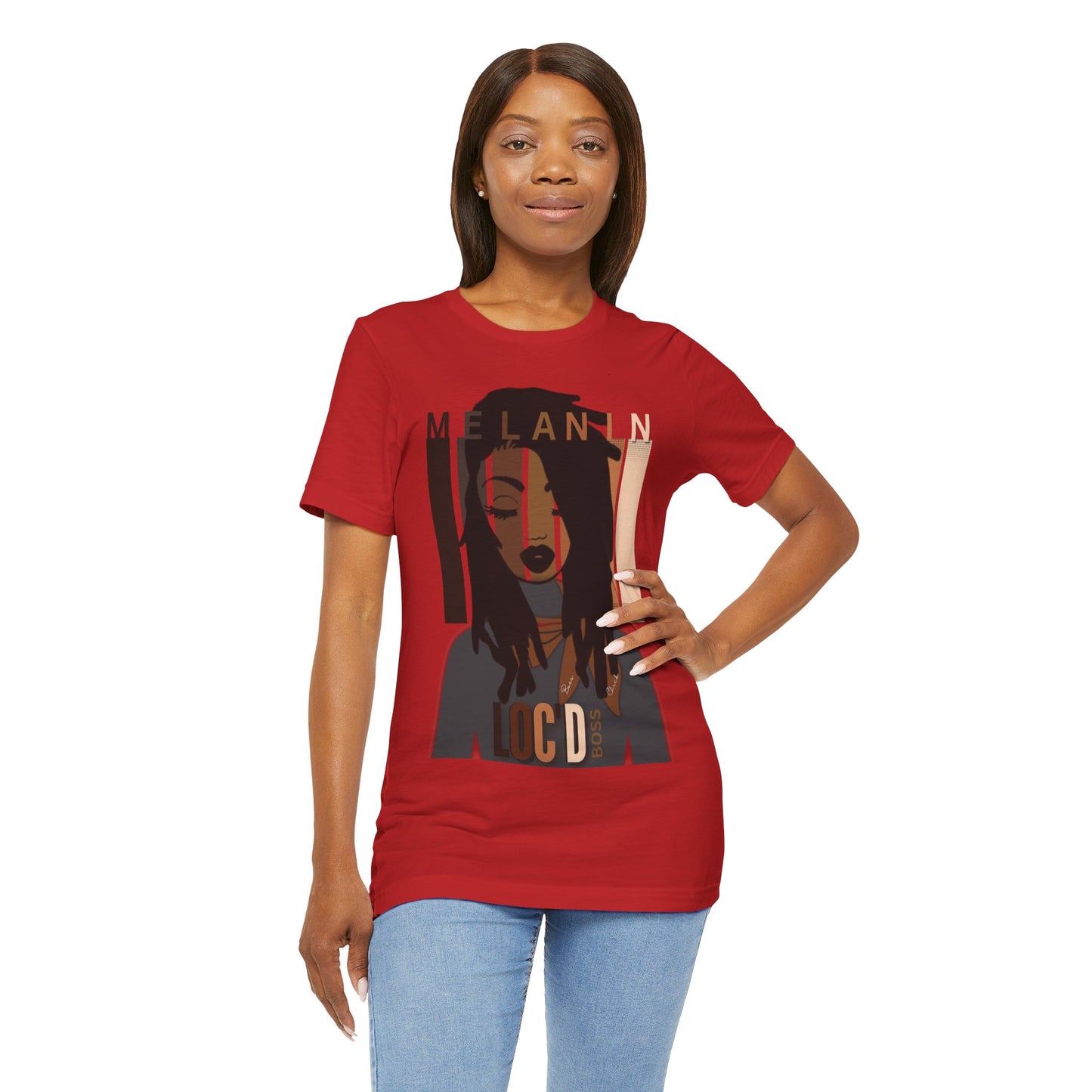 Melanin Loc'd Jersey Short Sleeve Tee