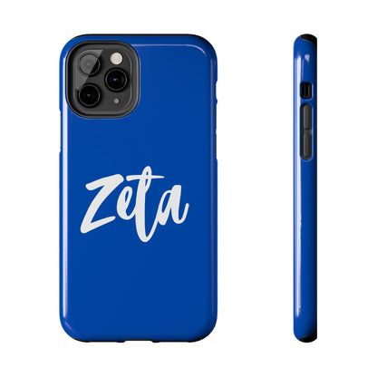 Phone Case - Zeta 1920 Sorority White & Royal Blue