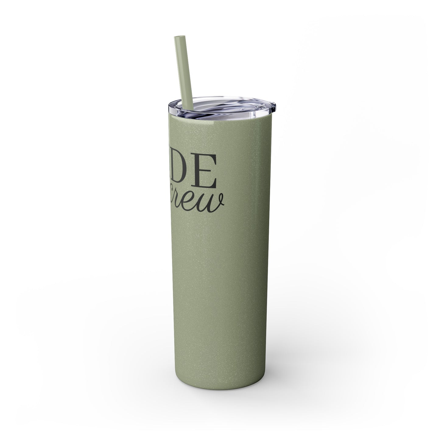 Bride Crew Skinny Tumbler with Straw, 20oz
