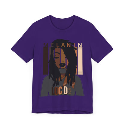 Melanin Loc'd Jersey Short Sleeve Tee
