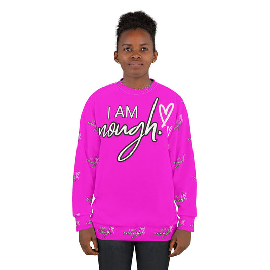 Hot Pink Unisex Sweatshirt - I am Enough