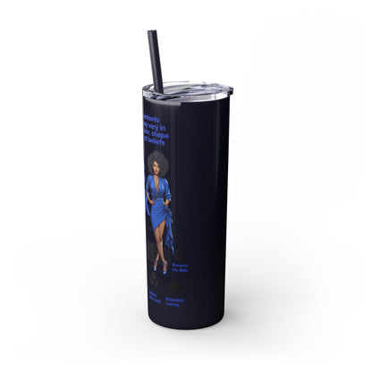 Boss Chick Skinny Tumbler with Straw, 20oz
