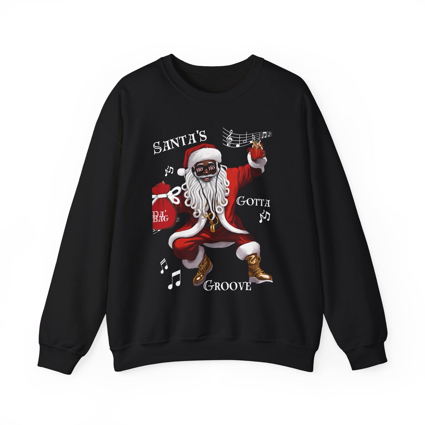 Christmas Santa's Gotta Groove Crewneck Sweatshirt