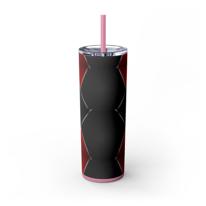 DANGER Skinny Tumbler with Straw, 20oz