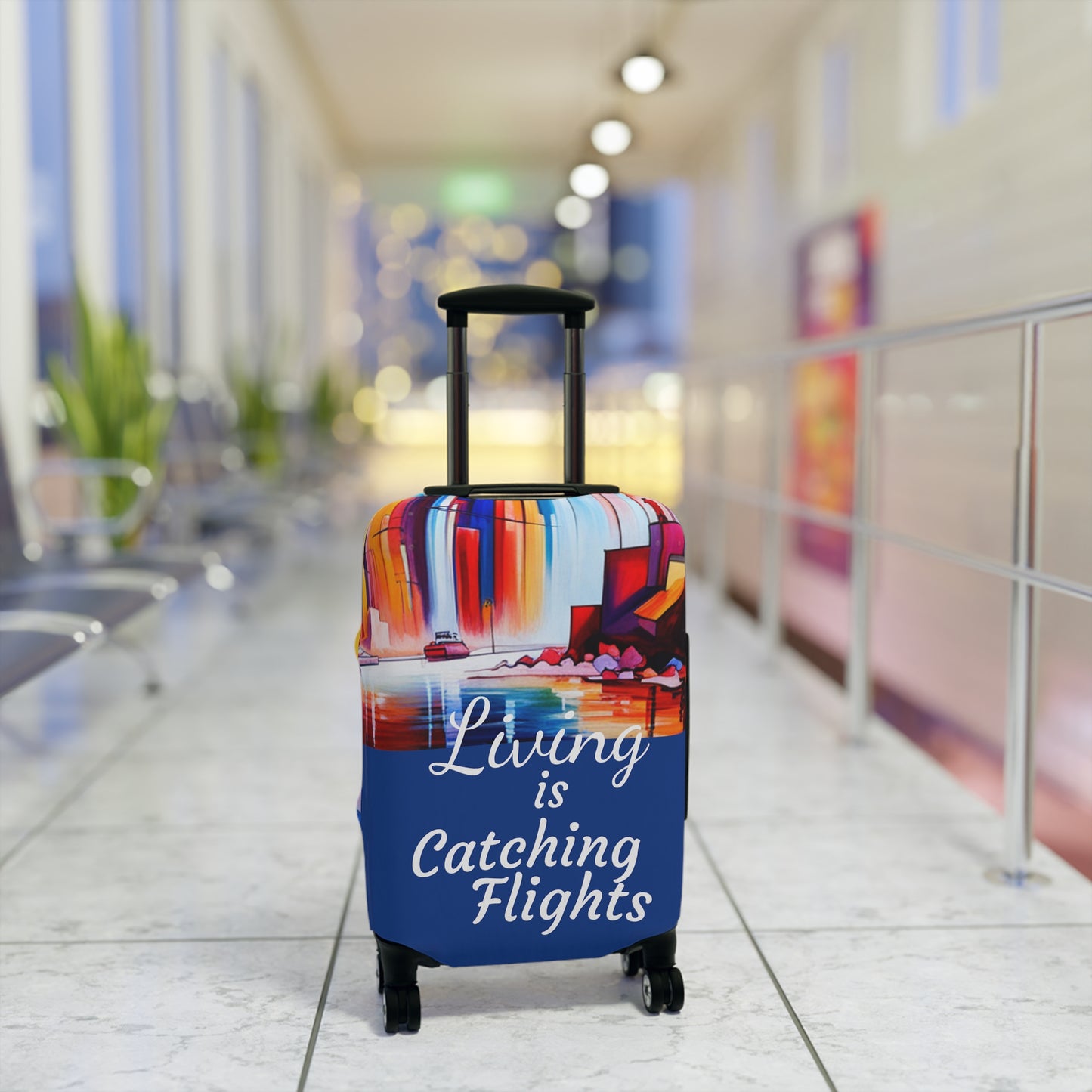 Living Is Catching Flights Luggage Cover