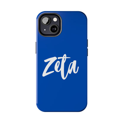 Phone Case - Zeta 1920 Sorority White & Royal Blue
