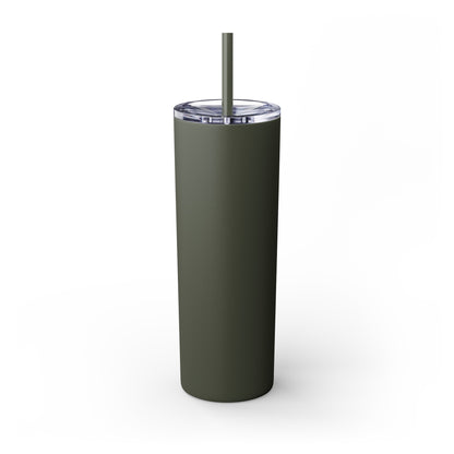 Bride Crew Skinny Tumbler with Straw, 20oz