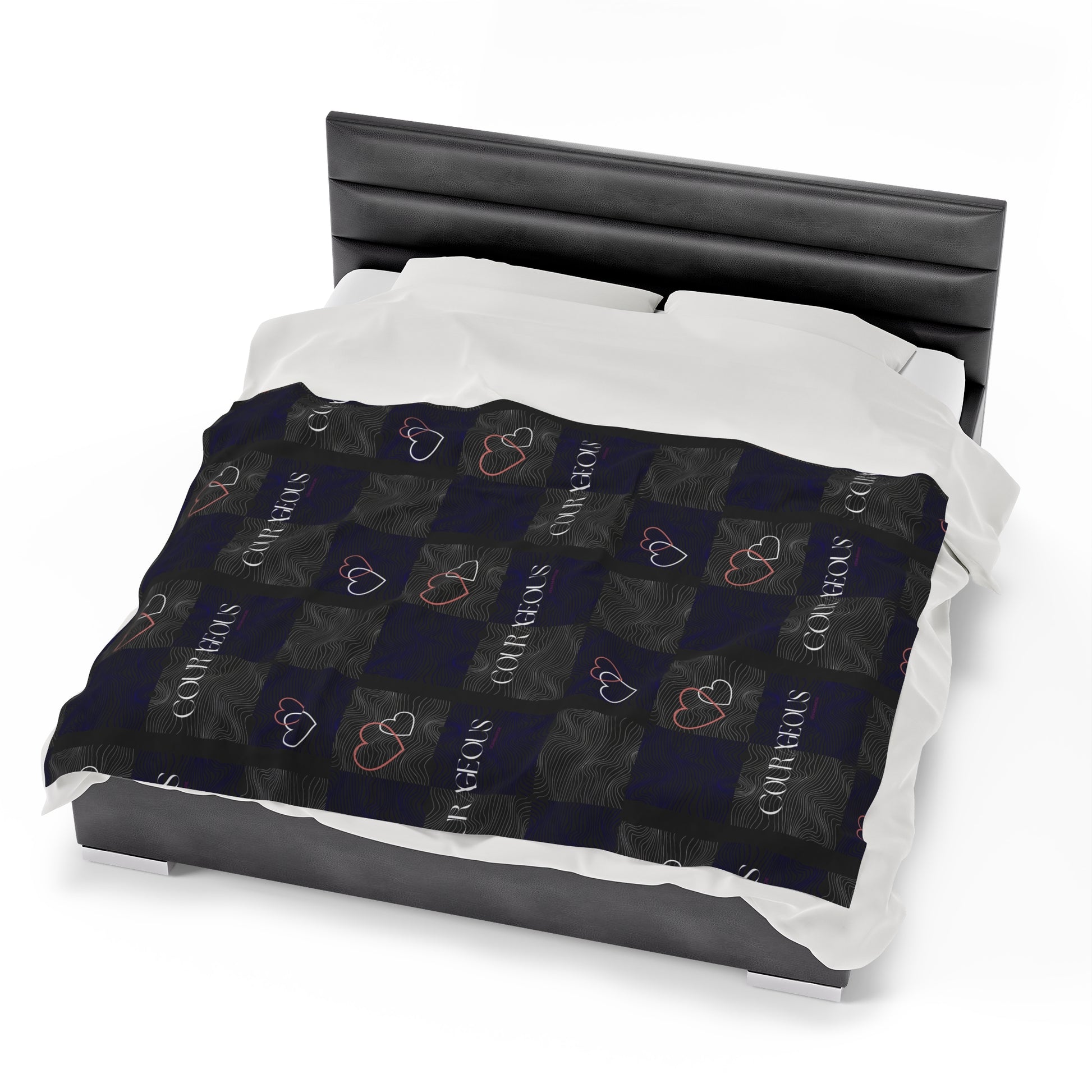 Courageos Velveteen Plush Blanket-VMA Specialties Boutique