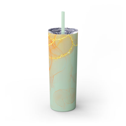 Fire  Skinny Tumbler with Straw, 20oz Model# 051701
