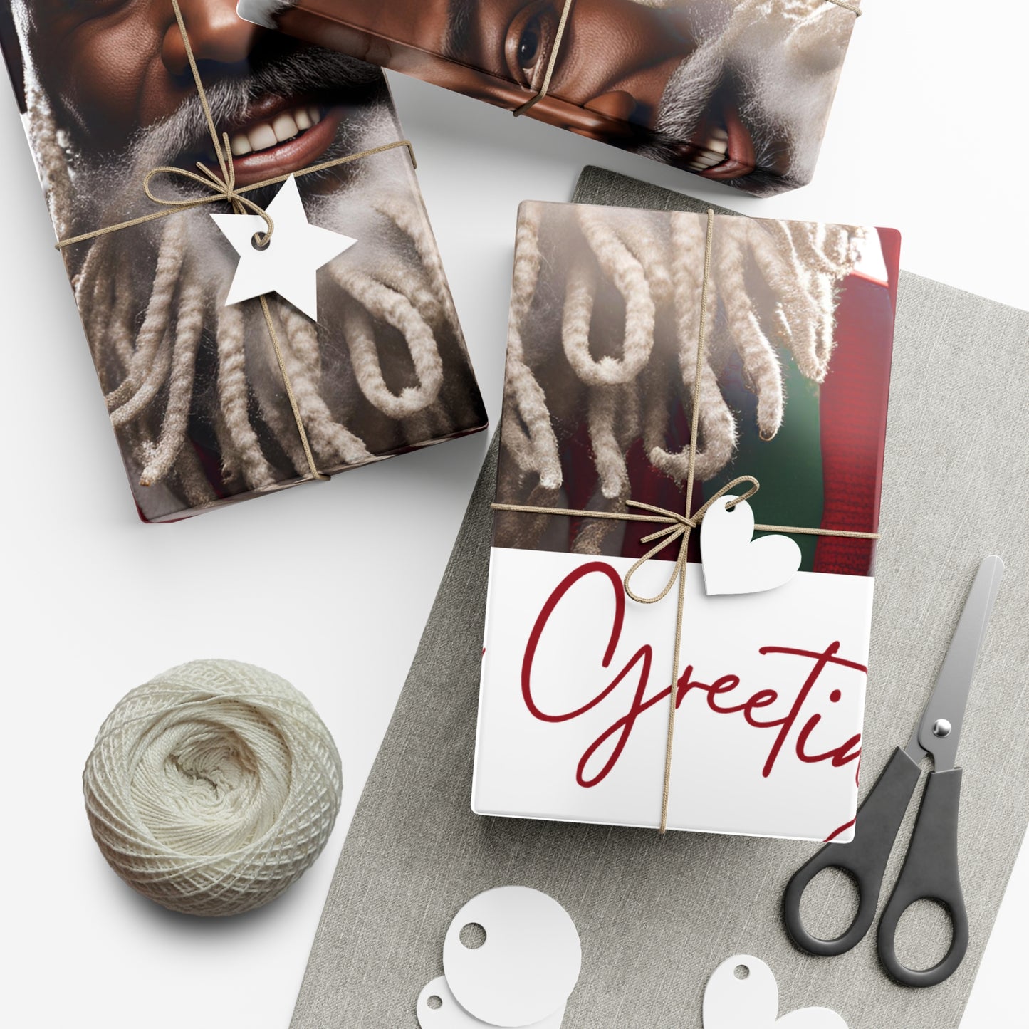 Gift Wrap-African American Inspires Seasons Greetings