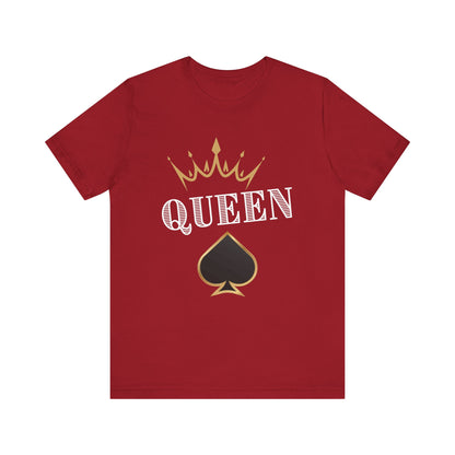 Queen Spades Tee - Unisex Jersey Short Sleeve