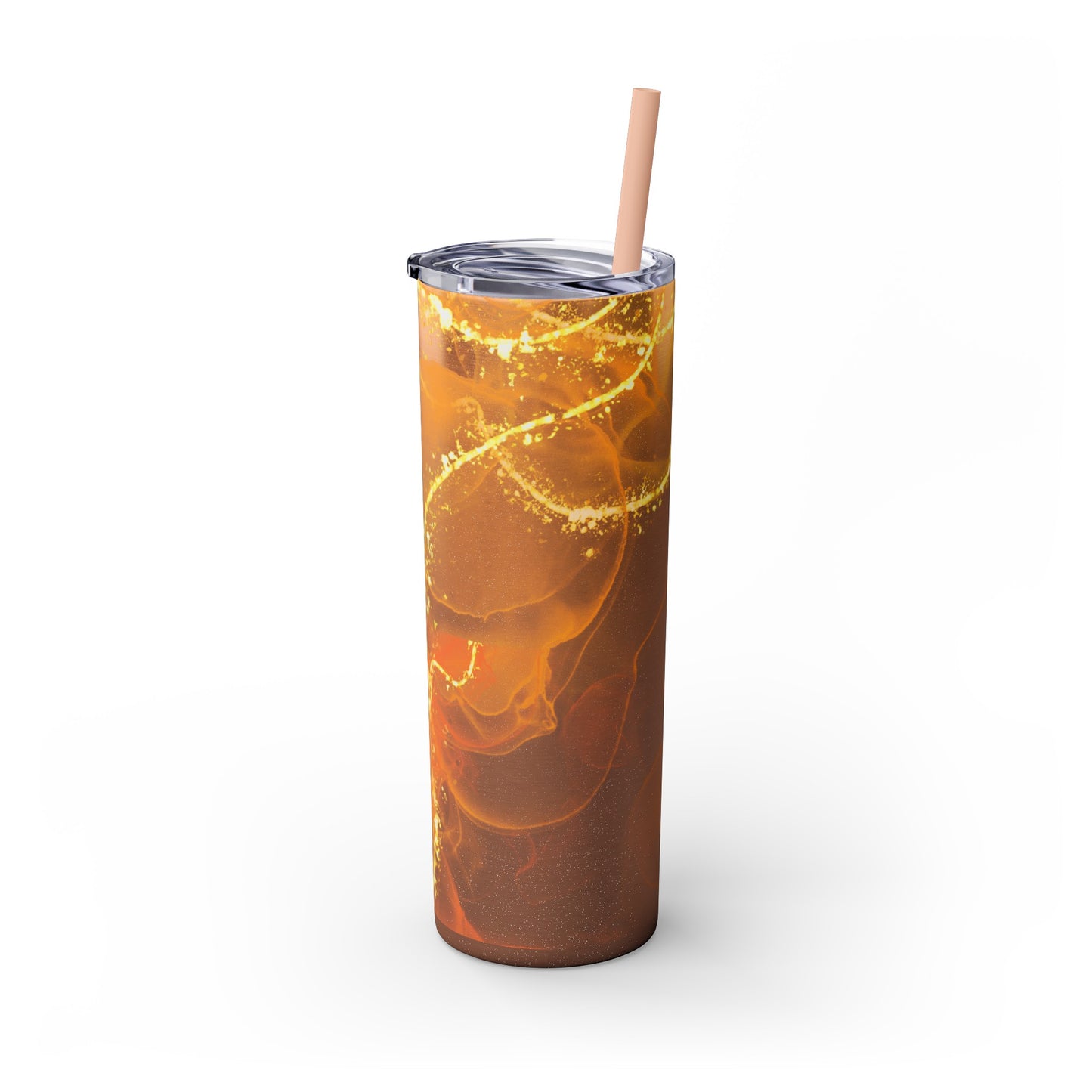 Fire  Skinny Tumbler with Straw, 20oz Model# 051701
