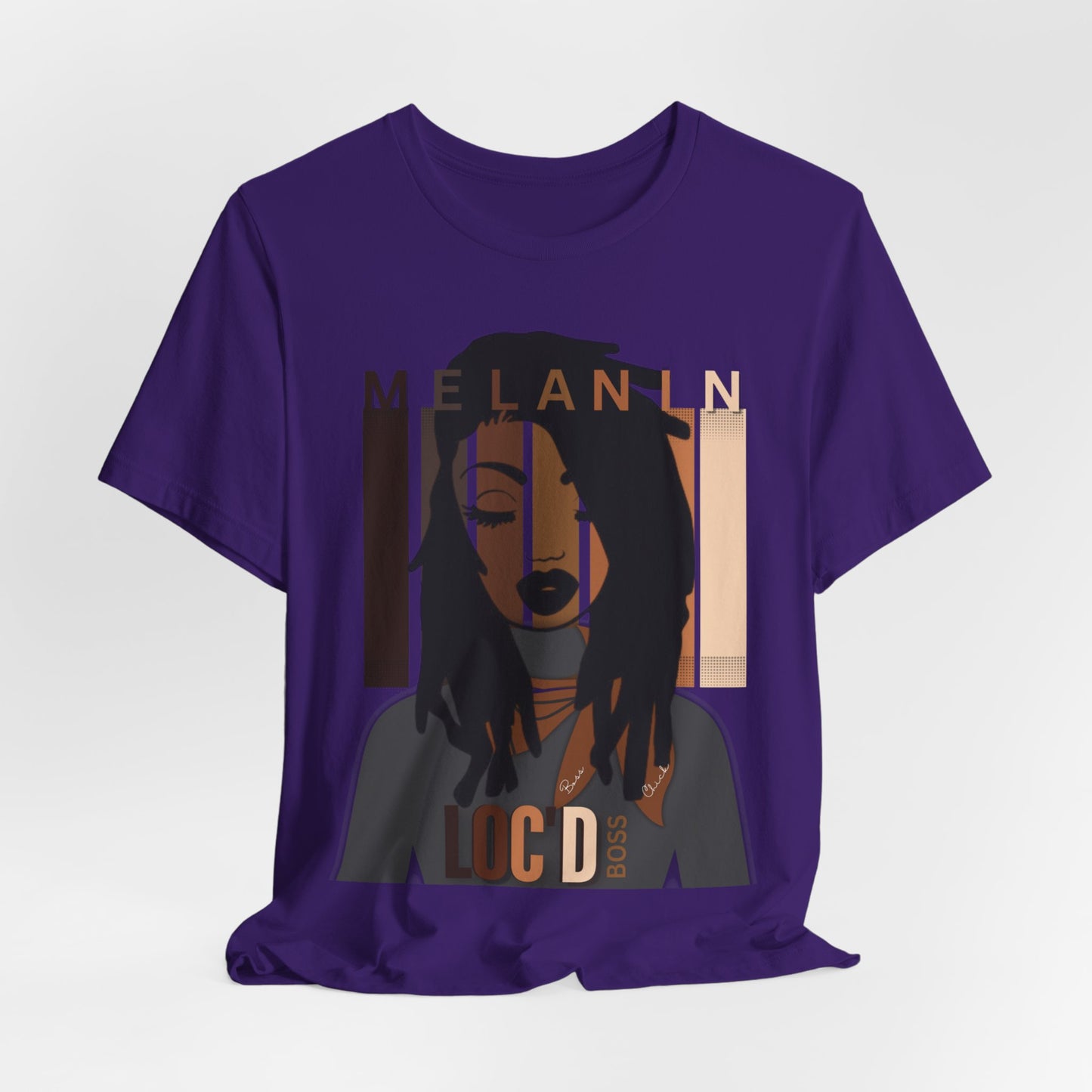 Melanin Loc'd Jersey Short Sleeve Tee