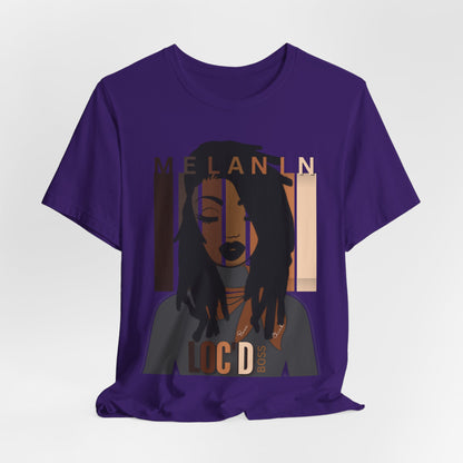 Melanin Loc'd Jersey Short Sleeve Tee