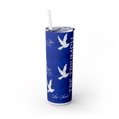 Zeta Tumbler   Skinny Tumbler with Straw, 20oz