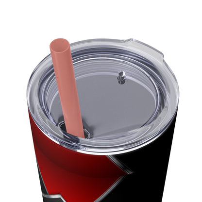 DANGER Skinny Tumbler with Straw, 20oz