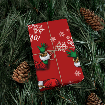 Gift Wrap-African American Inspired Santa Swag