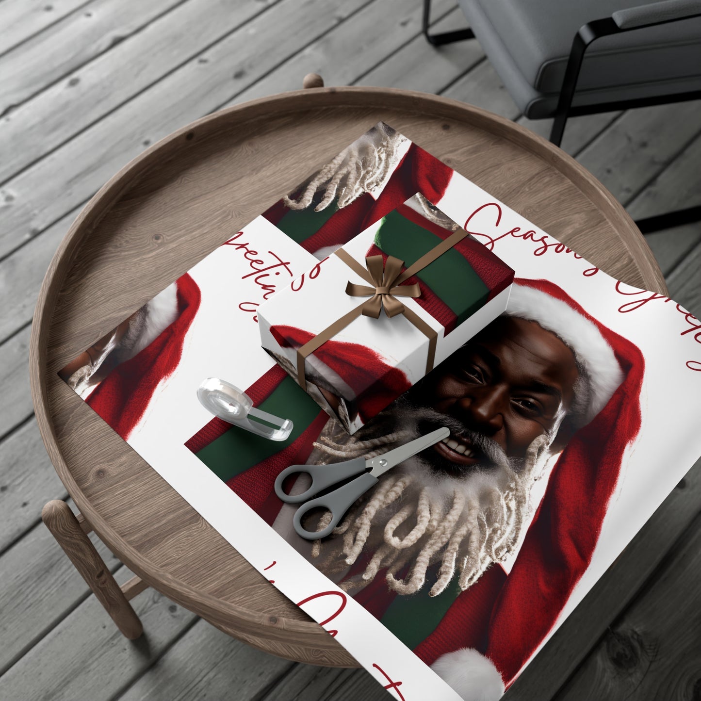 Gift Wrap-African American Inspires Seasons Greetings