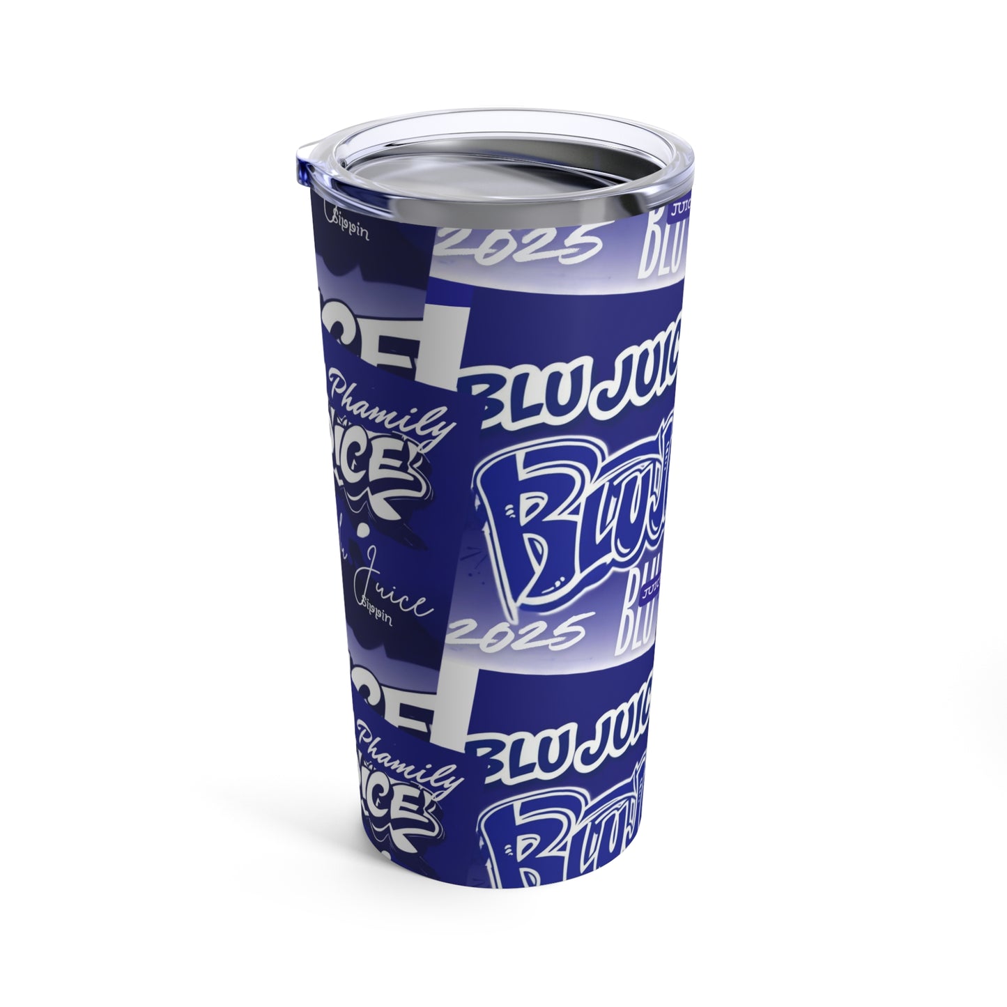 20oz Tumbler BluJuice Urban Graffiti Energy Drink Cup with Lid