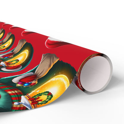 Wrapping Papers, Festive Wizzle Claus Holiday Gift Wrap, Christmas Wrapping Sheets, Winter Magical Gift Wrap, Holiday Cheer