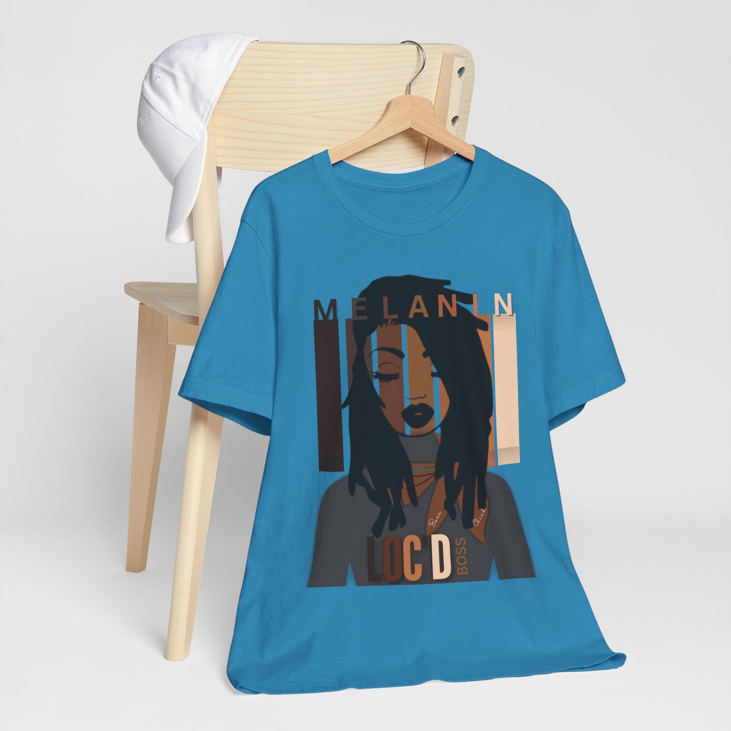 Melanin Loc'd Jersey Short Sleeve Tee
