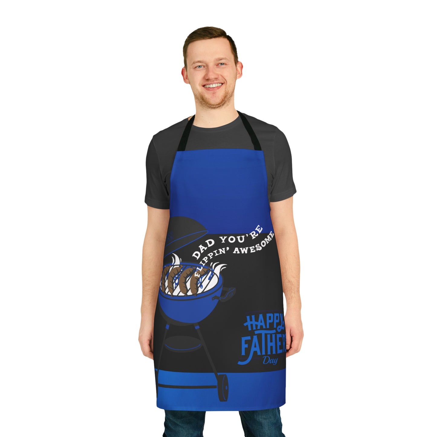 Happy Father's Day Grill Apron, Color Straps