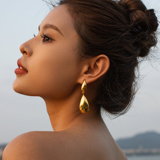 Stainless Steel Dangle Earrings-VMA Specialties Boutique