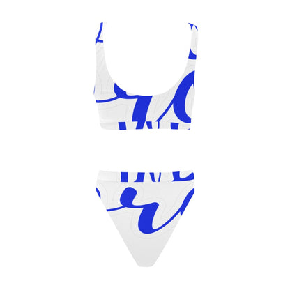 Soror Sport Top & High-Waisted Bikini Swimsuit (Model S07)
