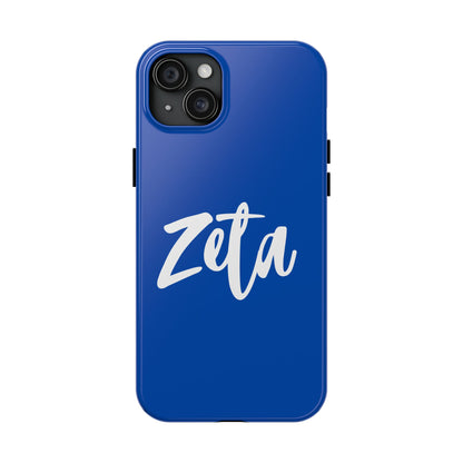 Phone Case - Zeta 1920 Sorority White & Royal Blue