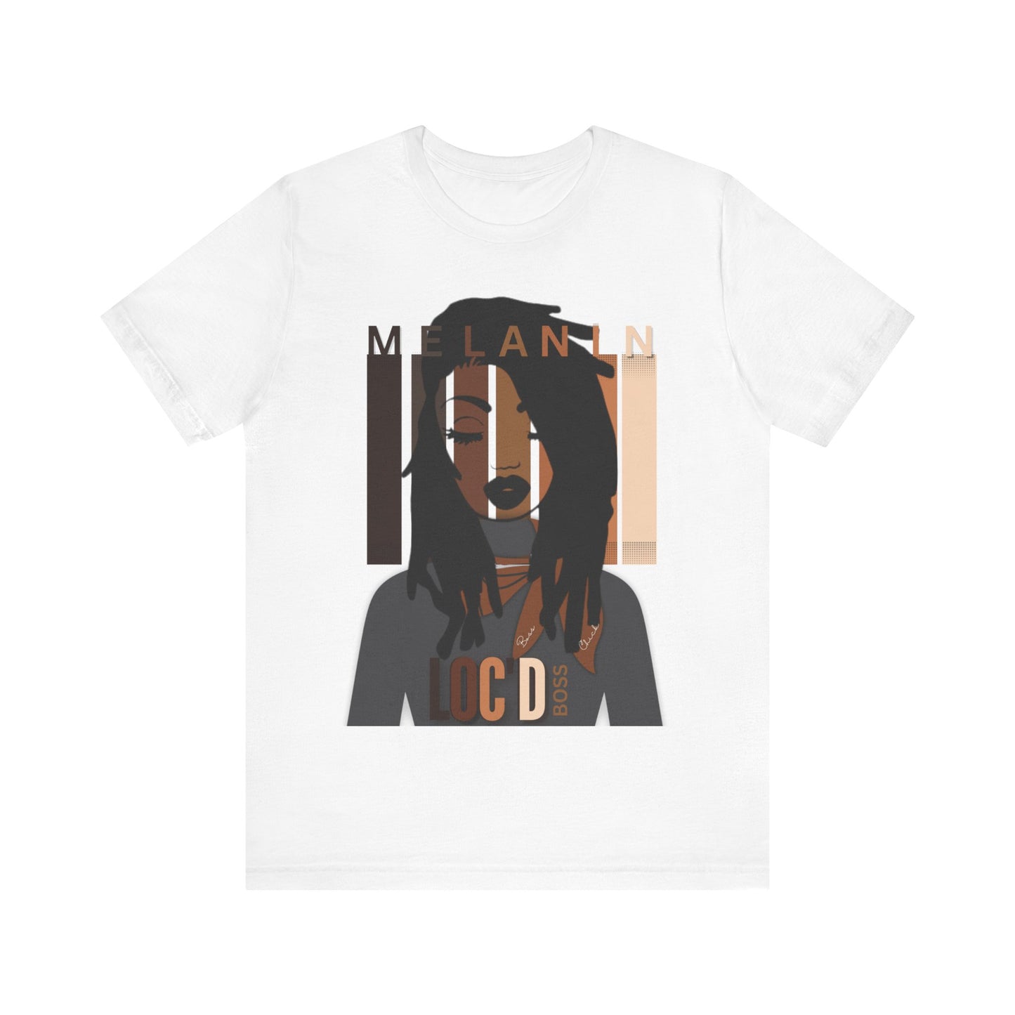 Melanin Loc'd Jersey Short Sleeve Tee